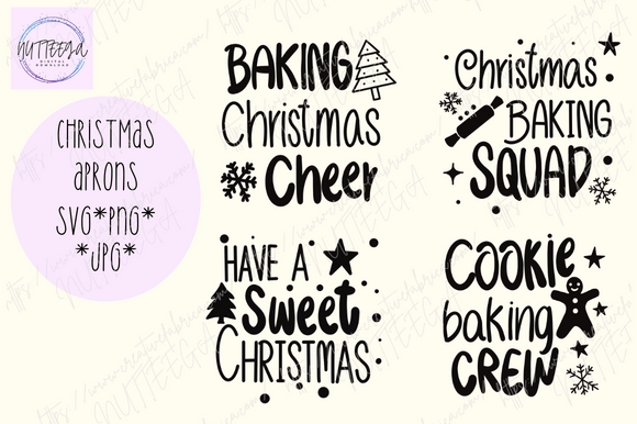 Baking Apron Svg Christmas Illustrations