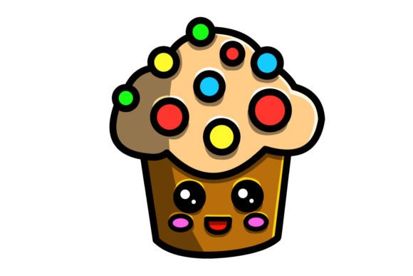 Christmas Cupcake Vector Illustrations for Branding