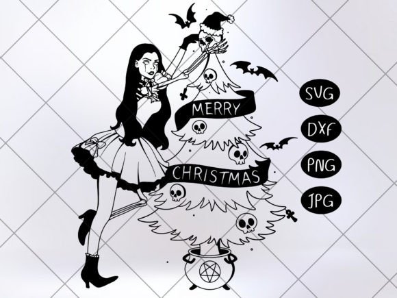 Christmas Skeleton Ghost Santa Girl Illustrations Review