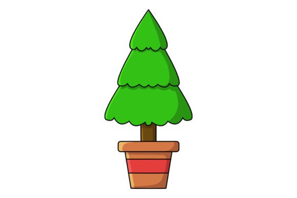Christmas Tree Plant Vector Illustrations Review