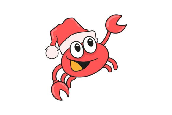 Crab Celebrating Christmas Illustrations Review