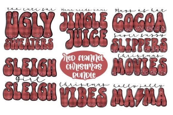 Red Flannel Christmas Bundle: Illustrations Review