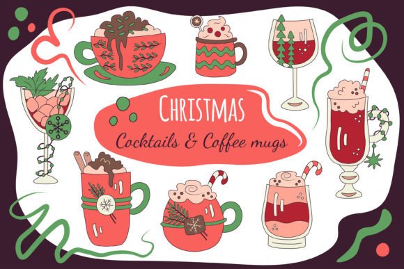 Review: Christmas Cocktails and Coffee Mugs Clip