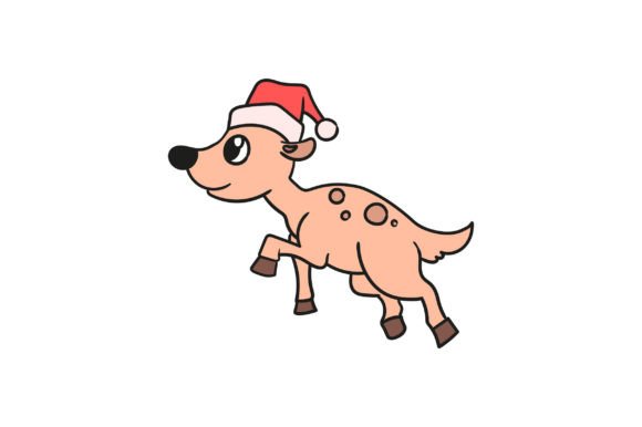 Review: Flying Reindeer Wearing a Christmas Hat Design