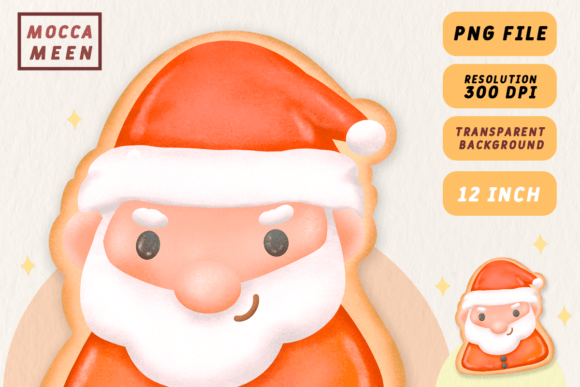Santa Claus Cookie Icing: Festive Illustrations